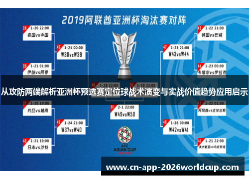 从攻防两端解析亚洲杯预选赛定位球战术演变与实战价值趋势应用启示